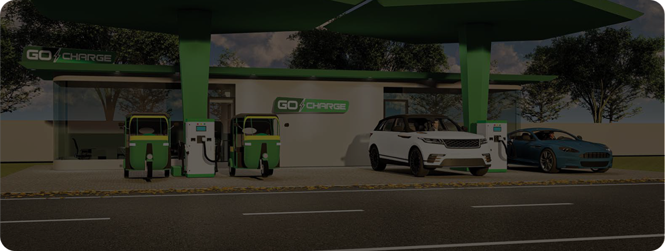 EV Charging Station Background